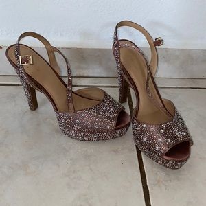 Rhinestone high heels